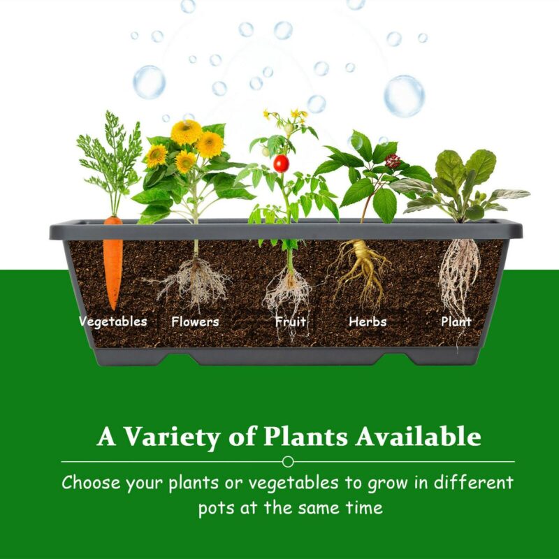 Costway 4 ft Vertical Raised Garden Bed 5-Tier Planter Box for Patio Balcony Flower Herb - Image 4