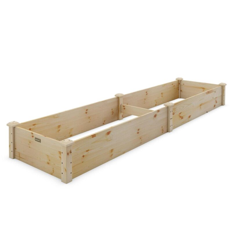 Costway Wooden Raised Garden Bed Outdoor Wood Planter Box for Vegetables Flowers Fruit - Image 11