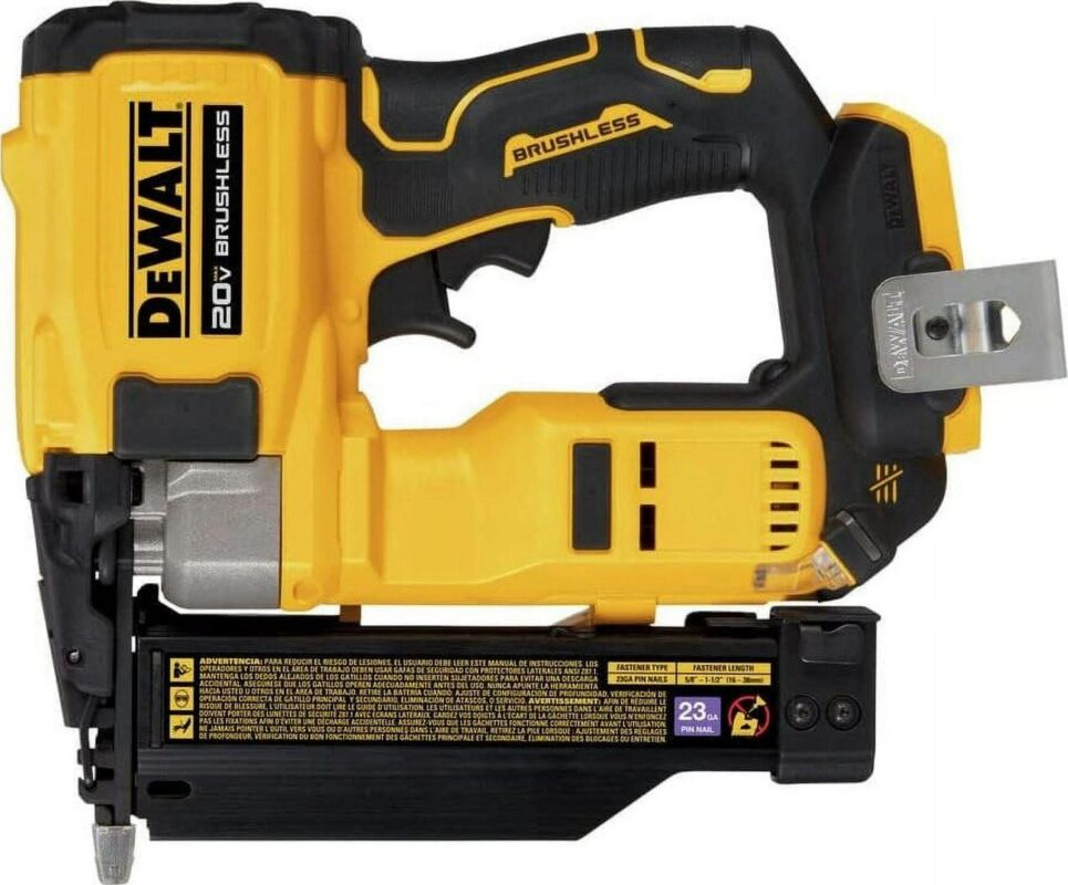 DEWALT ATOMIC Compact Seriesa c 20V MAX* Brushless Cordless 23 Ga. Pin Nailer (Tool Only) (DCN623B) - Image 2