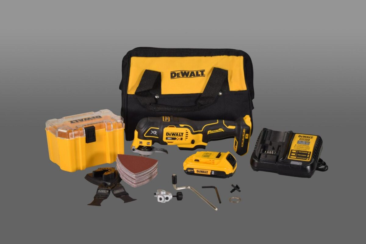DeWalt DCS356D1 20V MAX XR Cordless Brushless 3-Speed Oscillating Multi Tool Kit with (1) 20V 2.0Ah Battery and Charger