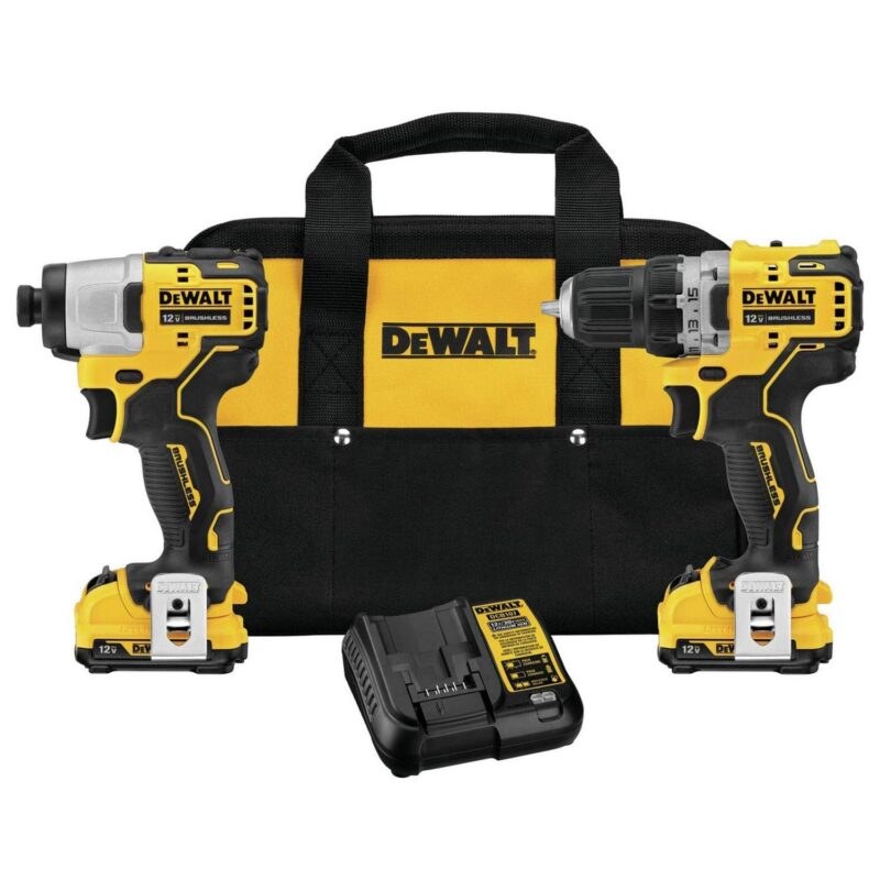 DeWalt XTREME 12V MAX Brushless Motor Drill and Impact Driver Combo Tool Kit