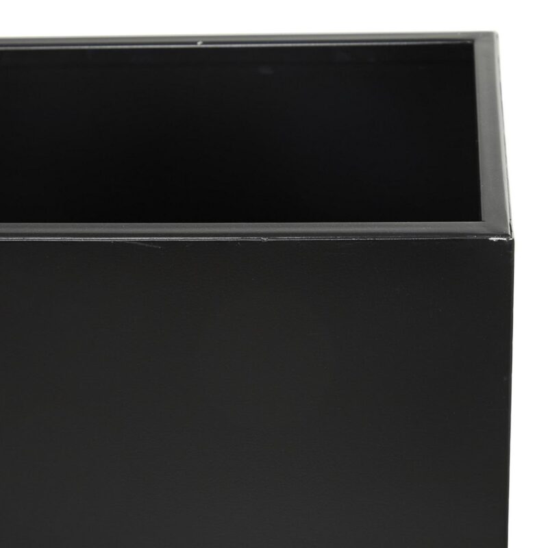 DecMode 28 , 24 H Black Metal Planter (2 Count) - Image 4