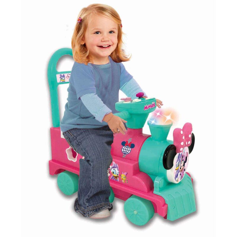 Disney's Minnie Mouse Play n' Sort Activity Train Ride-On Vehicle by Kiddieland - Image 2