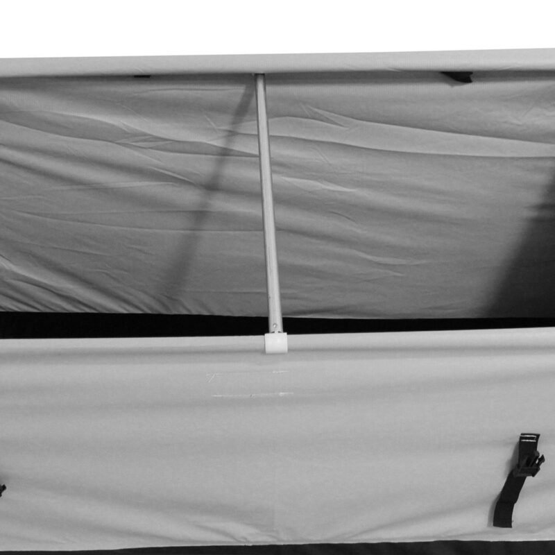 Domain Shelters 117 Gallon Outdoor Patio Storage Deck Box, Gray/Black - Image 6