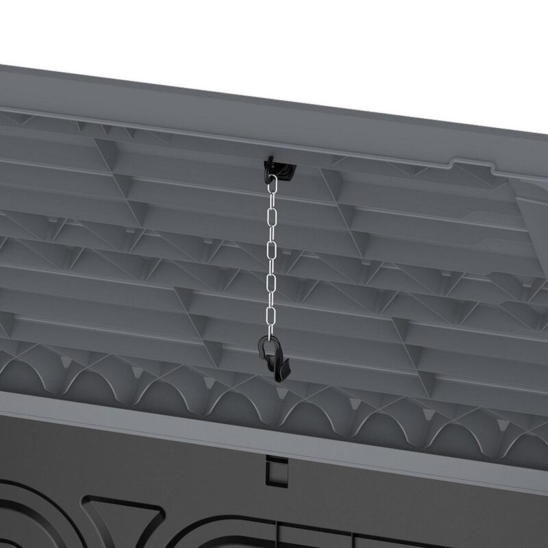 Duramax CedarGrain StoreAway 1200L Outdoor Deck and Garden Storage Box, Grey - Image 11