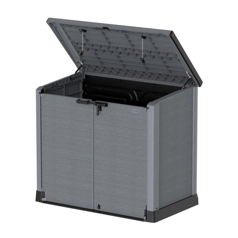Duramax CedarGrain StoreAway 1200L Outdoor Deck and Garden Storage Box, Grey