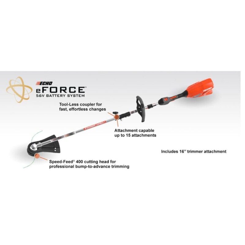Echo DPAS-2100SBC1 eFORCE 56V Brushless Cordless Pro Attachment Trimmer Kit - Image 2