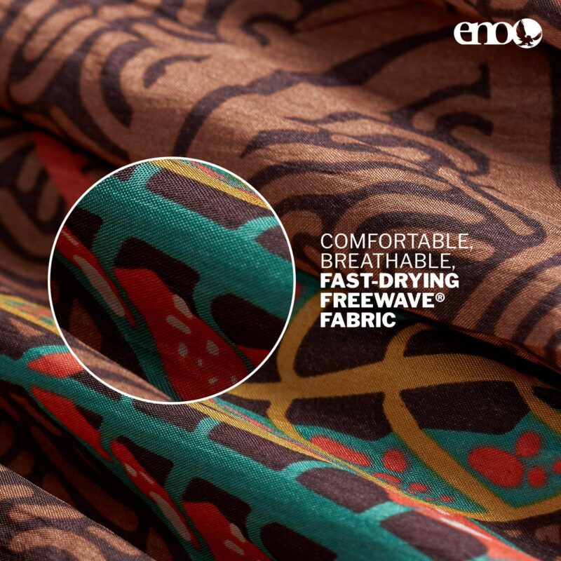 Eno DoubleNest Print Hammock, Tropic/Merlot - Image 6