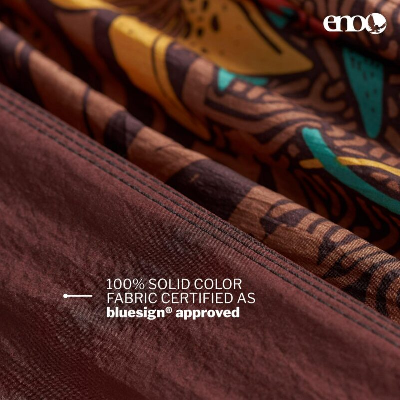 Eno DoubleNest Print Hammock, Tropic/Merlot - Image 5