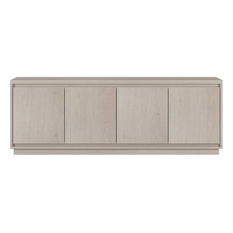 Evelyn&Zoe Presque Rectangular TV Stand for TV's up to 75 , Alder White - Image 3
