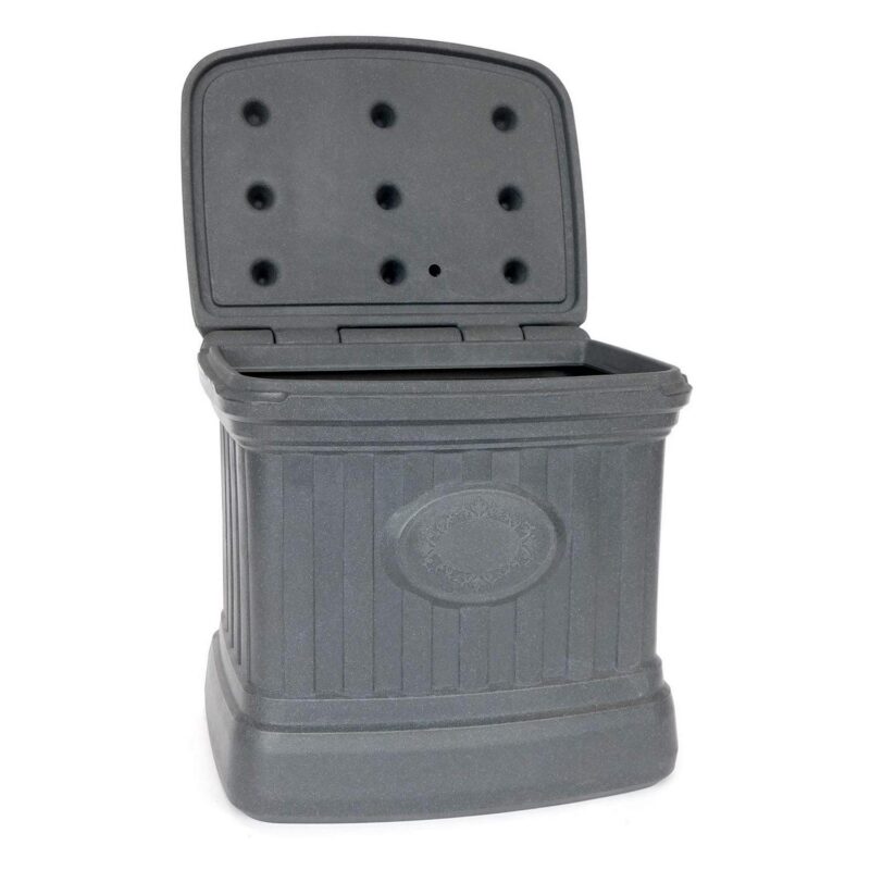 FCMP Outdoor SB120-GRY-S 26 Gallon Outdoor Utility Storage Bin Container, Gray - Image 4