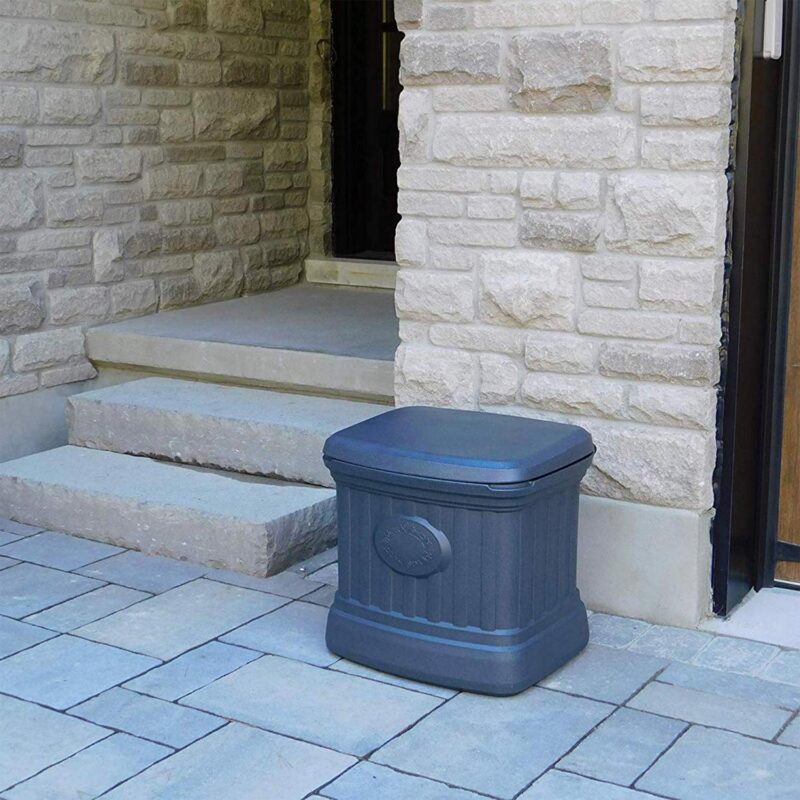 FCMP Outdoor SB120-GRY-S 26 Gallon Outdoor Utility Storage Bin Container, Gray - Image 6