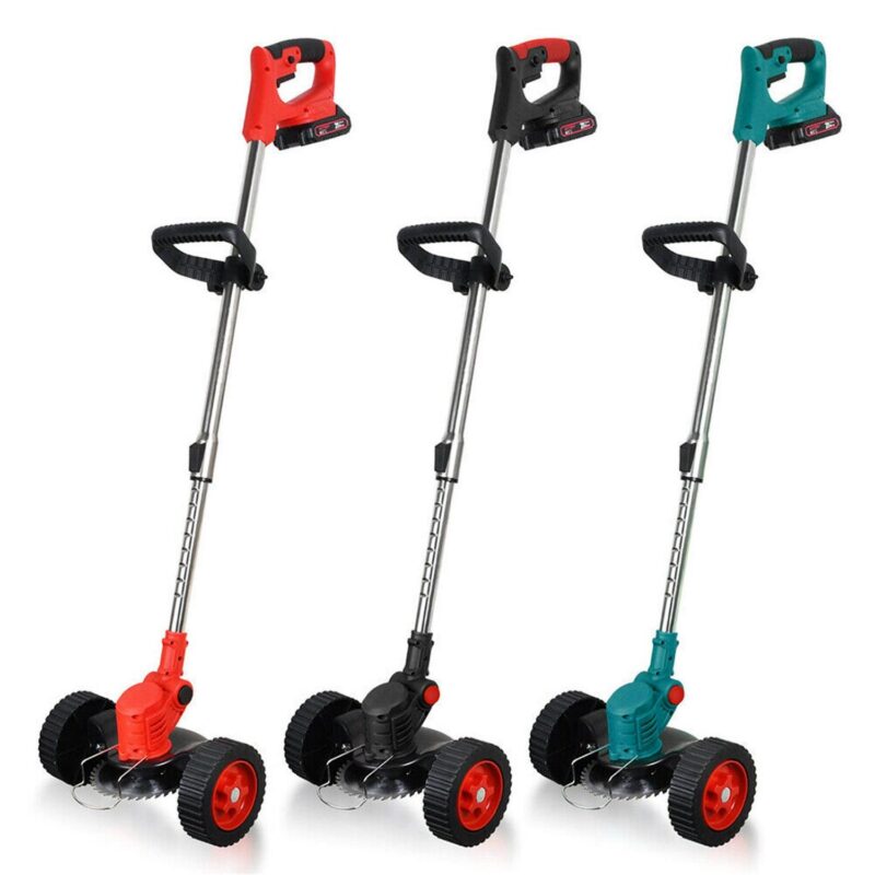 FOCUSSEXY Electric Cordless Weed , 3-in-1 Grass Trimmer Brush Cutter, Lightweight Lawn Mower Edger Tool Rechargeable Battery Powered for Garden Yard