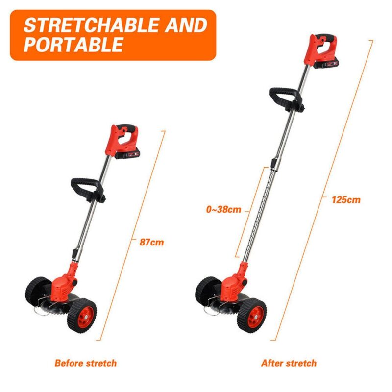 FOCUSSEXY Electric Cordless Weed , 3-in-1 Grass Trimmer Brush Cutter, Lightweight Lawn Mower Edger Tool Rechargeable Battery Powered for Garden Yard - Image 7