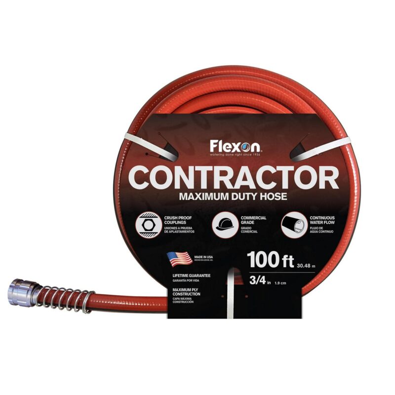 Flexon 3/4 in. x 100 ft. Contractor Grade Garden Hose - Image 2