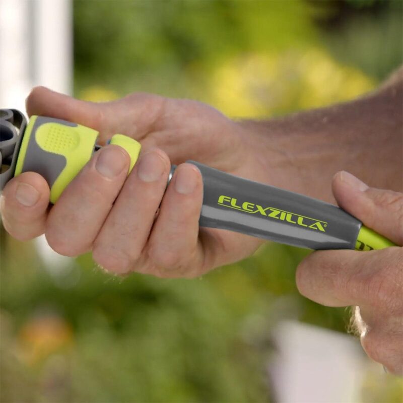 FlexzillaA Garden Hose, 5/8  x 100', 3/4  - 11 1/2 GHT Fittings, Flexible Hybrid Polymer, ZillaGreenA - Image 7