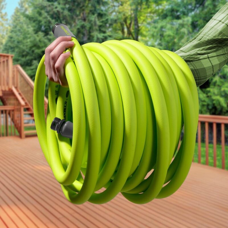 FlexzillaA Garden Hose, 5/8  x 100', 3/4  - 11 1/2 GHT Fittings, Flexible Hybrid Polymer, ZillaGreenA - Image 10