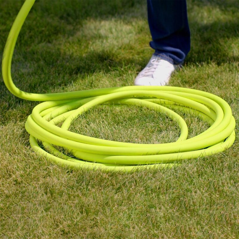 FlexzillaA Garden Hose, 5/8  x 100', 3/4  - 11 1/2 GHT Fittings, Flexible Hybrid Polymer, ZillaGreenA - Image 5