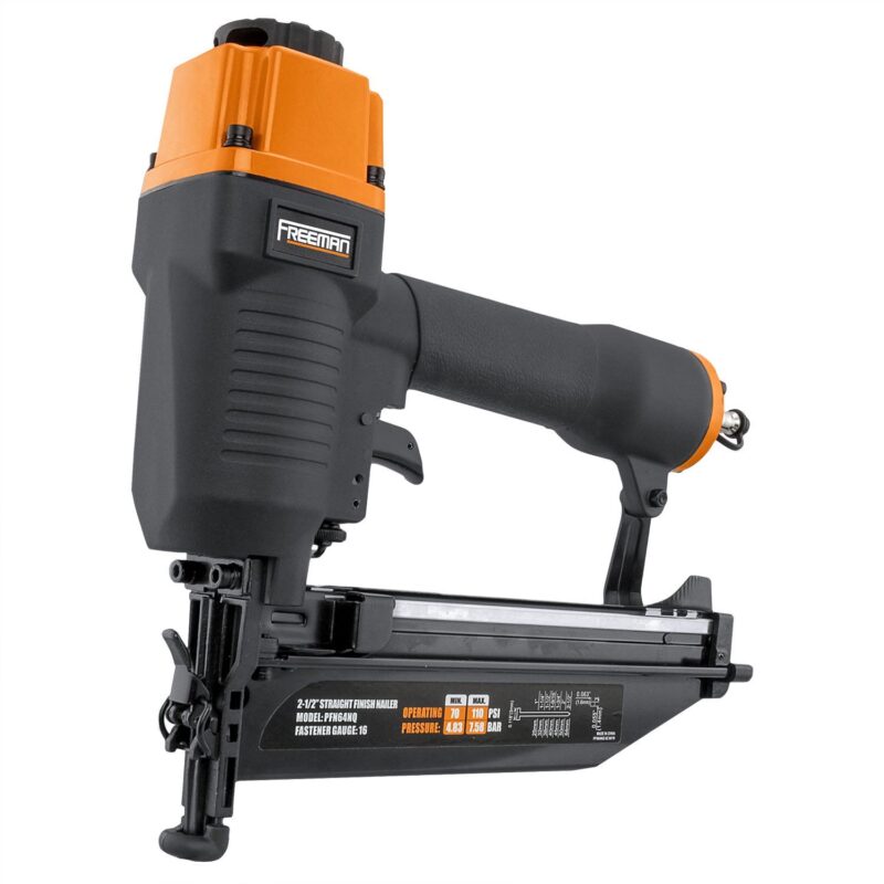 Freeman PFN64 Pneumatic 16-Gauge 2-1/2  Straight Finish Nailer with Nails (200 Count)
