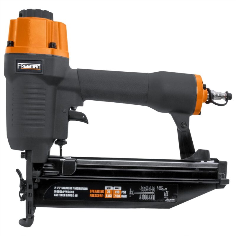Freeman PFN64 Pneumatic 16-Gauge 2-1/2  Straight Finish Nailer with Nails (200 Count) - Image 2