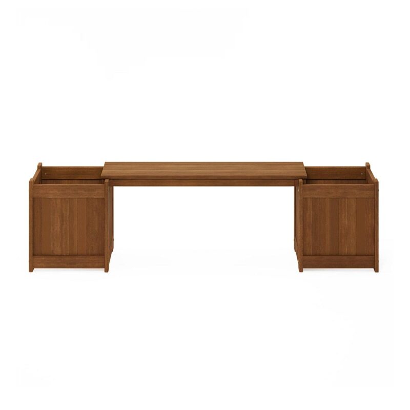 Furinno 11  x 72  x 18  Brown Wood Planter Box - Image 4