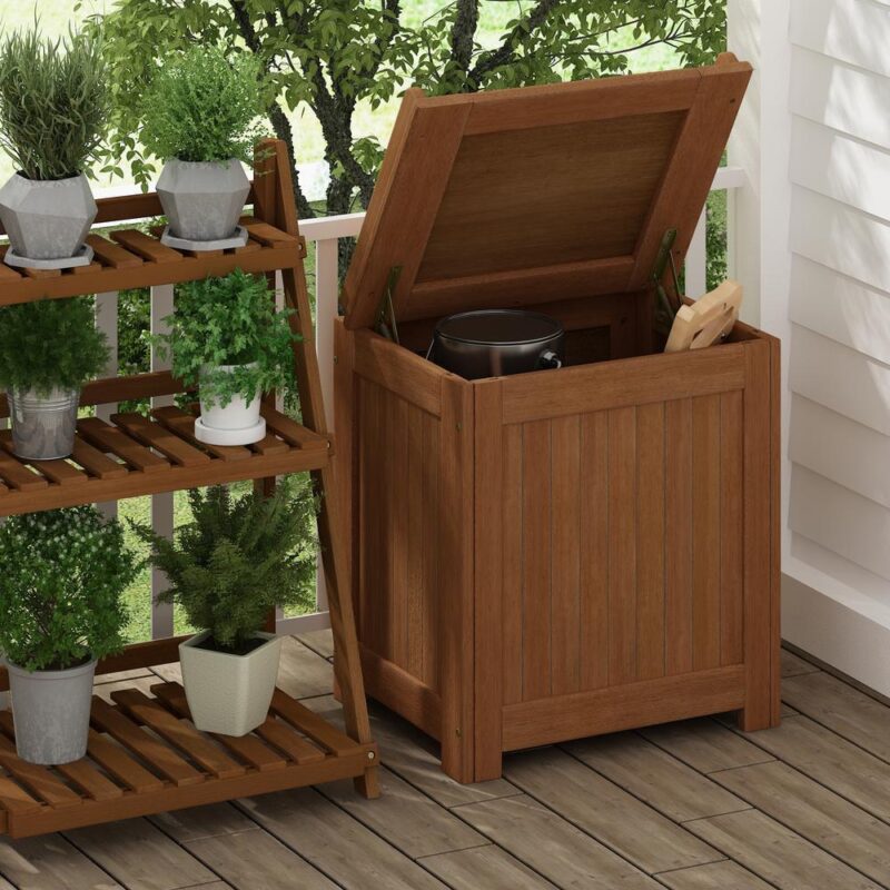 Furinno Tioman Outdoor Hardwood Storage Box - Image 3