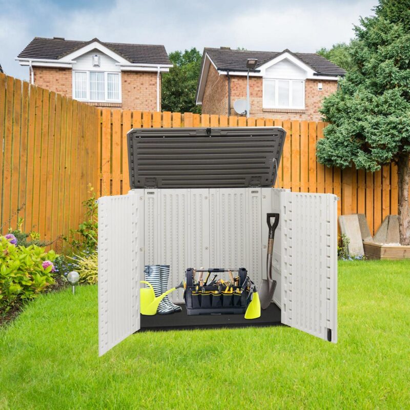 GoDecor 250 Gallon Courtyard Storage Box Deck Box White - Image 6