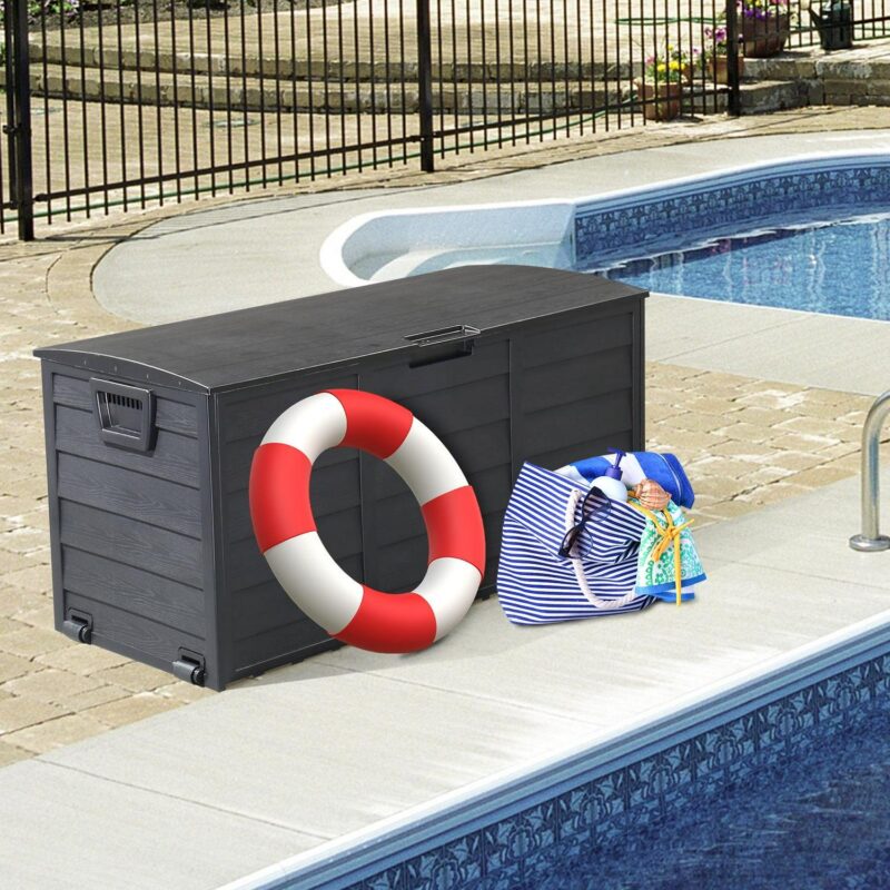 GoDecor 75gal Storage Deck Box - Black - Image 2