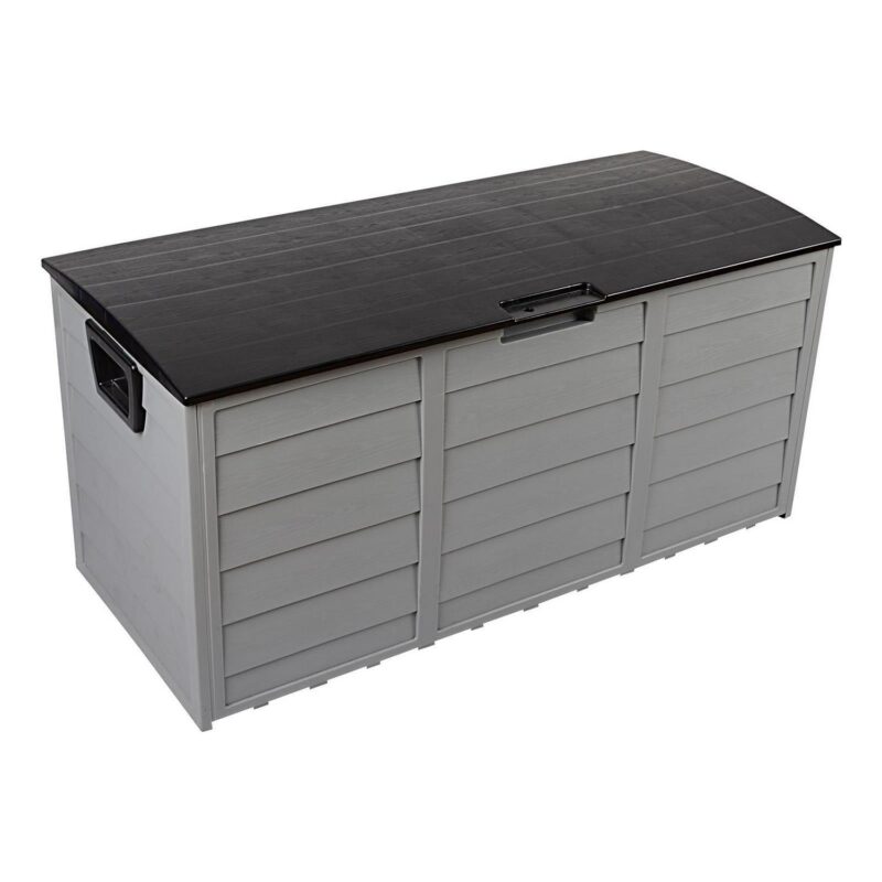 GoDecor 75gal Storage Deck Box Chest Tools Cushions Toys Lockable Seat Black - Image 2