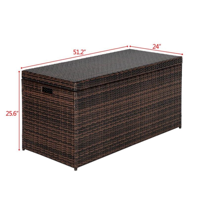GoDecor Deck Box Organization and Storage for Patio Furniture Outdoor Cushions, 132 Gallon - Image 3