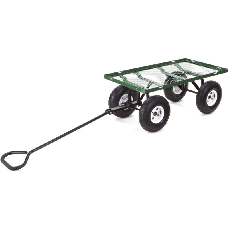 Gorilla Carts GOR400 400-lb. Steel Mesh Garden Cart with 10  Tires - Image 3