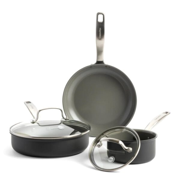 GreenPan Chatham Ceramic Nonstick 5-Piece Cookware Set