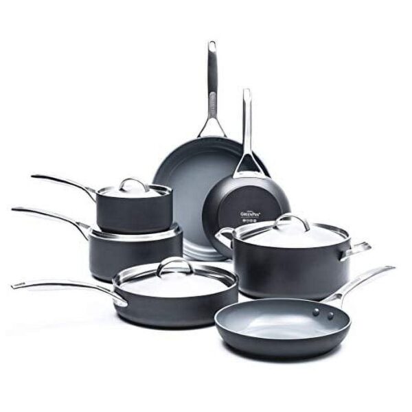 GreenPan Paris Pro 11pc Ceramic Non-Stick Cookware Set