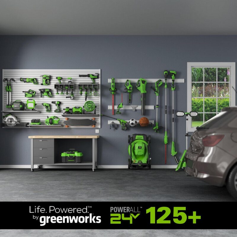 Greenworks 24V 12  Cordless String Trimmer/Edger with 2.0 Ah USB Battery and Charger 2117902AZVT - Image 10