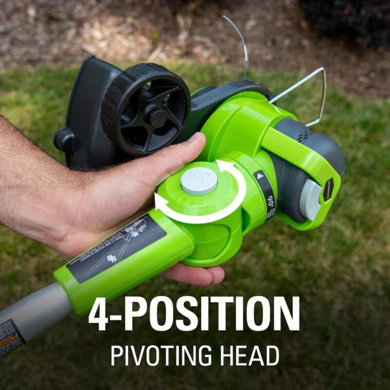Greenworks 24V 12  Cordless String Trimmer/Edger with 2.0 Ah USB Battery and Charger 2117902AZVT - Image 8