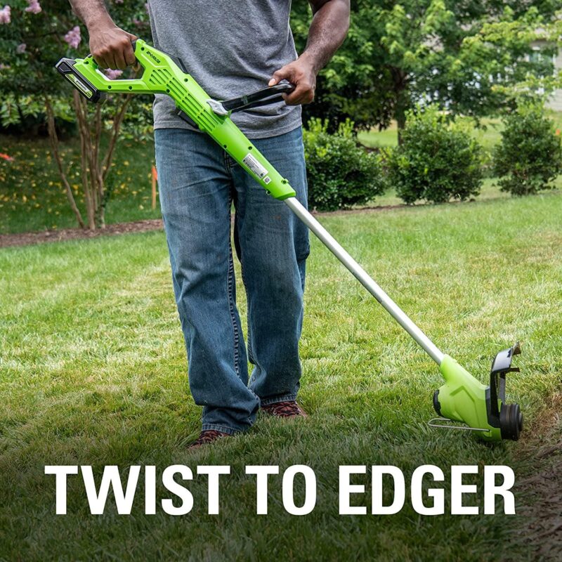 Greenworks 24V 12-inch TORQDRIVE String Trimmer with 2Ah USB Battery and Charger, 2104502AZ - Image 9