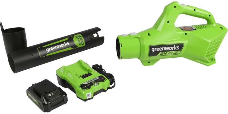 Greenworks 24V Cordless Axial Blower (90 Mph / 320 Cfm) with 2Ah USB Battery and Charger 2415702 - Image 9