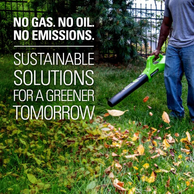 Greenworks 40V 350 CFM at 100 Mph Leaf Blower with 2.0 Ah Battery and Charger 2412002 - Image 10