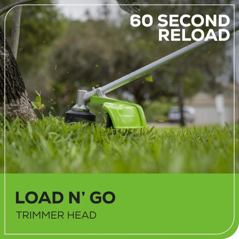 Greenworks 48V (2x24V) 16  Brushless (Attachment Capable) String Trimmer with (2) 4Ah Batteries 2123402 - Image 4