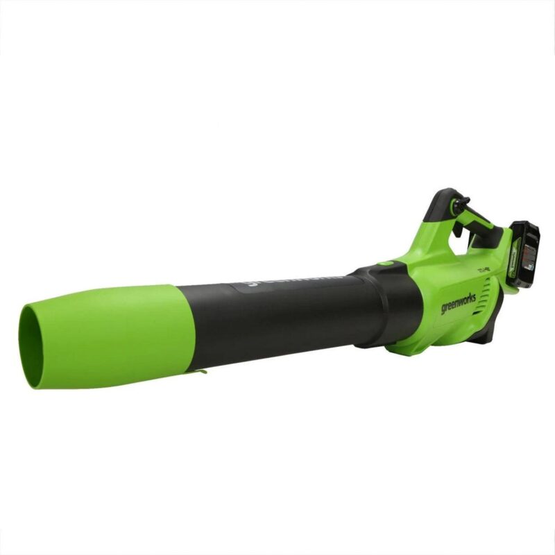 Greenworks 48V Brushless 515a CFM 125MPH Leaf Blower + 2 (24V) 2.0Ah Batteries and 4A Dual Port Charger - Image 11