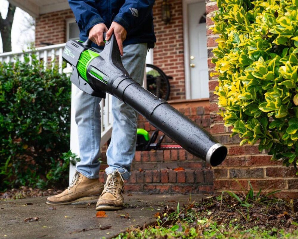 Greenworks 60V 450 CFM Cordless Battery Leaf Blower with 2.0Ah Battery and Charger - Image 5
