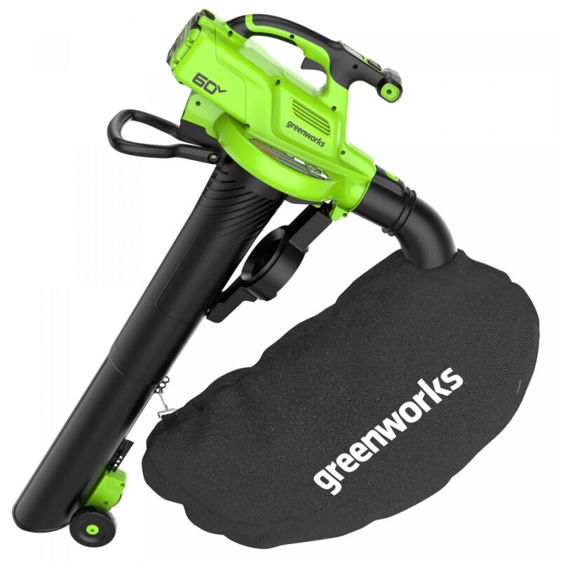 Greenworks 60V 520 CFM at 240 mph Blower-Vac with 4Ah Battery and 3A Charger 2429702 - Image 3