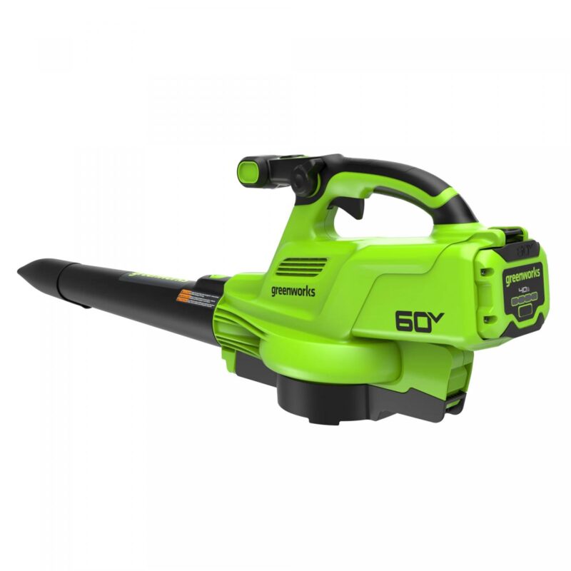 Greenworks 60V 520 CFM at 240 mph Blower-Vac with 4Ah Battery and 3A Charger 2429702 - Image 5