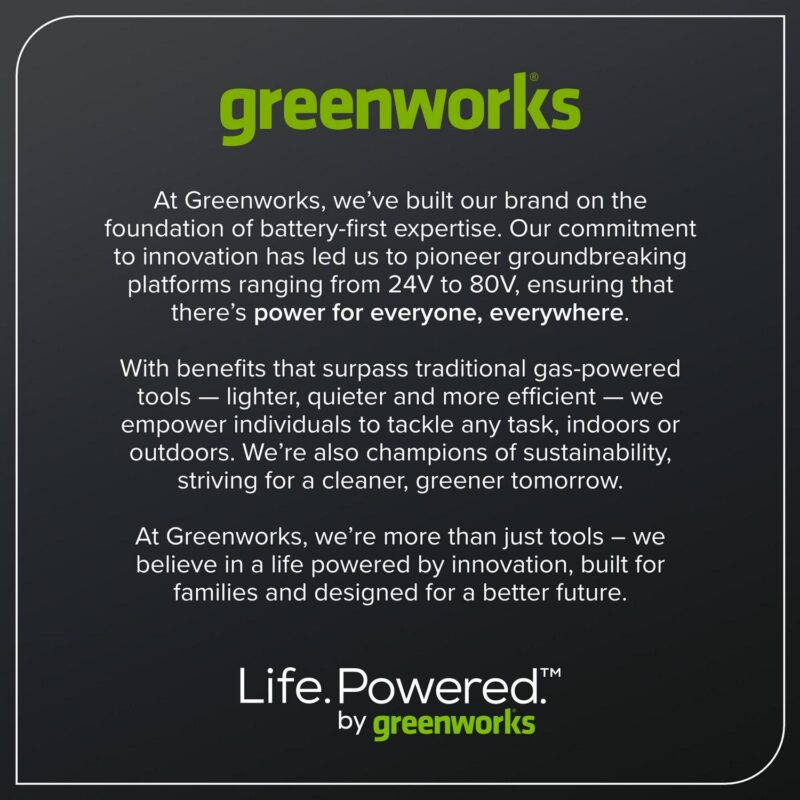 Greenworks 60V 630 CFM 170 MPH Leaf Blower with 2.5 Ah Battery and 3 Amp Charger 2429902 - Image 16