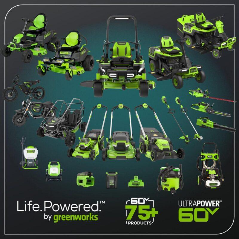 Greenworks 60V 750 CFM 170 MPH Leaf Blower with 4.0 AH HC Battery and 6 Amp Charger 2429802 - Image 16