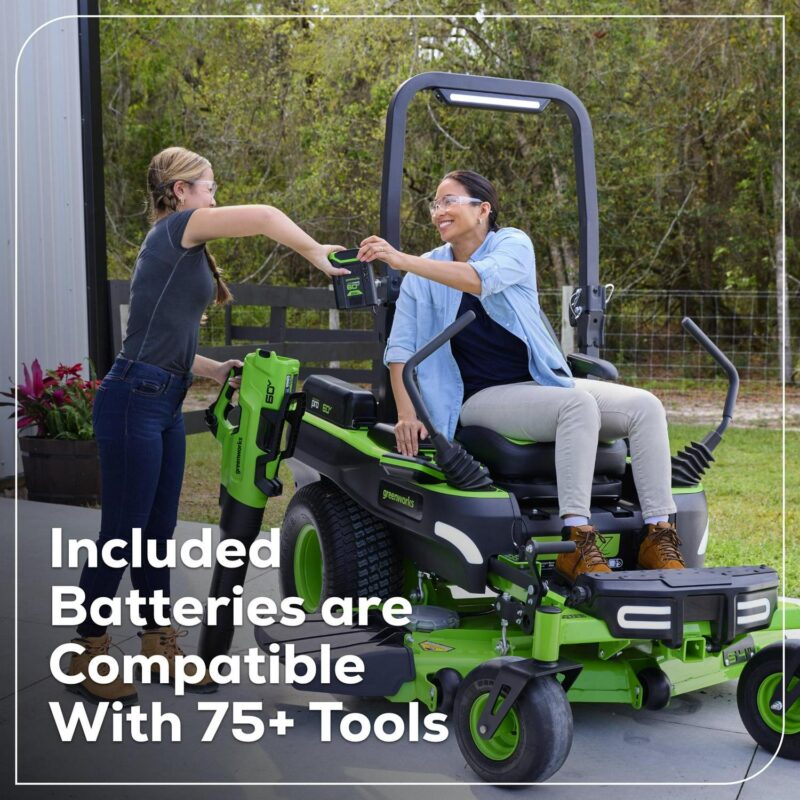 Greenworks 60V 750 CFM 170 MPH Leaf Blower with 4.0 AH HC Battery and 6 Amp Charger 2429802 - Image 13