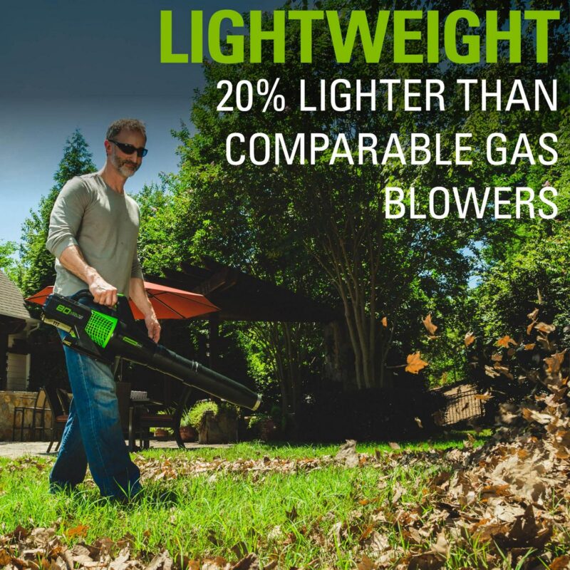 Greenworks 80V 580 Cfm at 145 Mph Brushless Leaf Blower with 2.5 Ah Battery and Charger 2404602 - Image 11