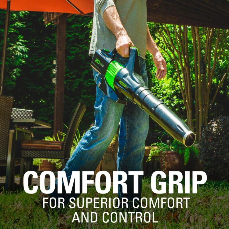 Greenworks 80V 580 Cfm at 145 Mph Brushless Leaf Blower with 2.5 Ah Battery and Charger 2404602 - Image 9