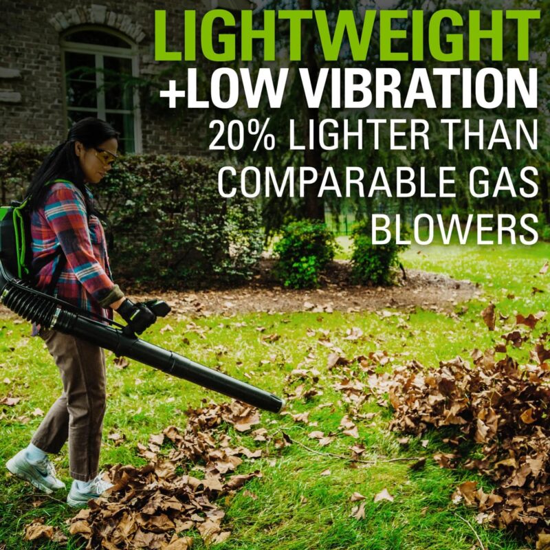 Greenworks 80V 580 CFM Cordless Brushless Backpack Blower, Battery Not Included, 2403802 - Image 8
