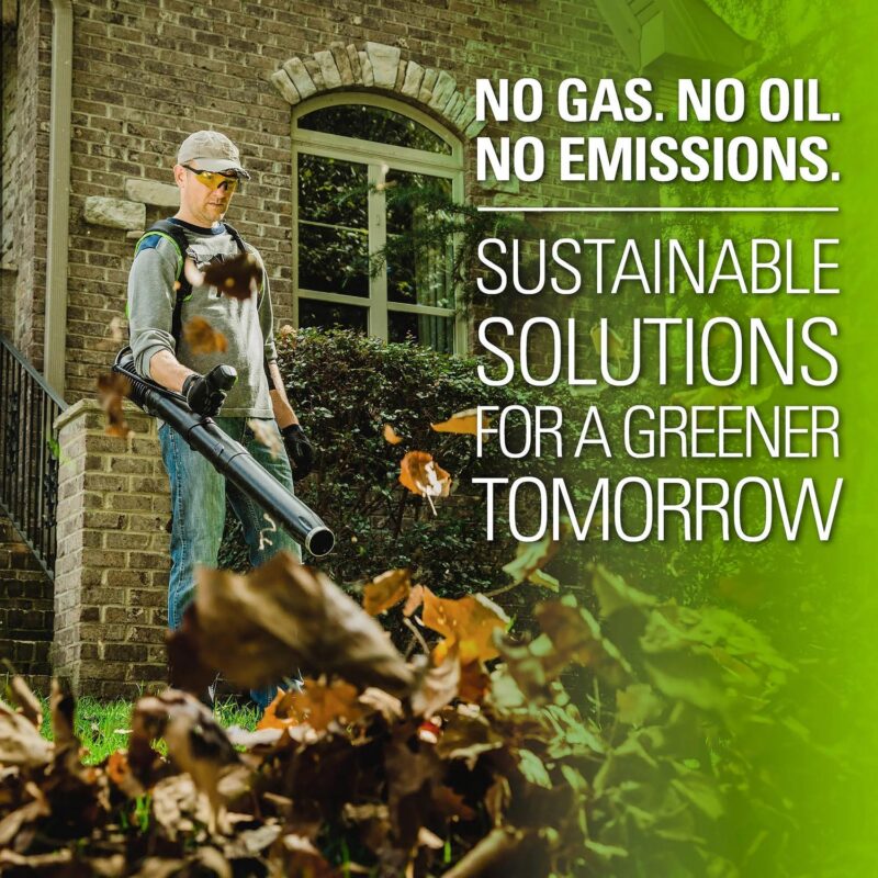 Greenworks 80V 580 CFM Cordless Brushless Backpack Blower, Battery Not Included, 2403802 - Image 9